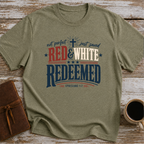 Red and White Redeemed T-Shirt