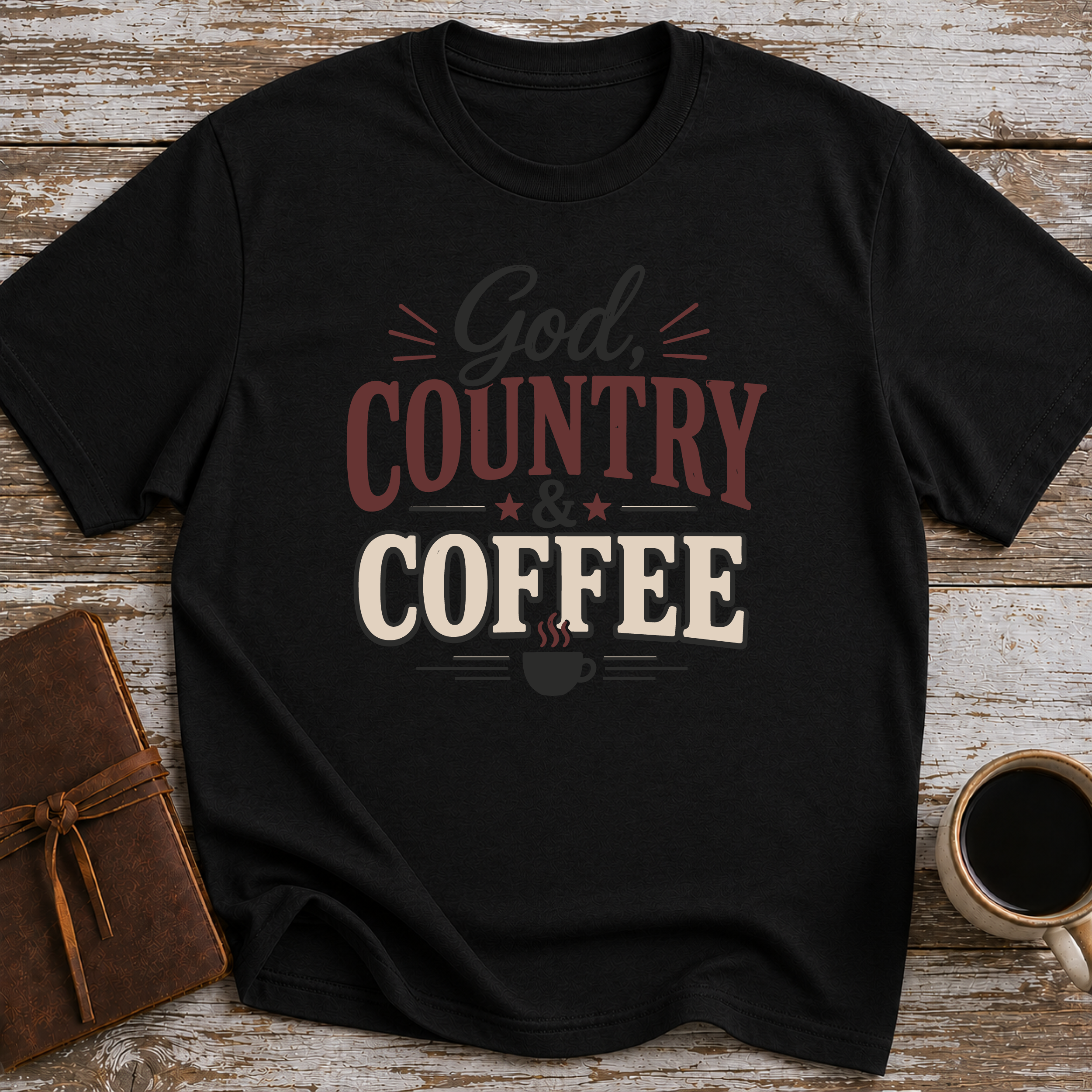 God Country And Coffee T-Shirt
