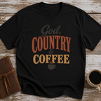 God, Country & Coffee - T-Shirt