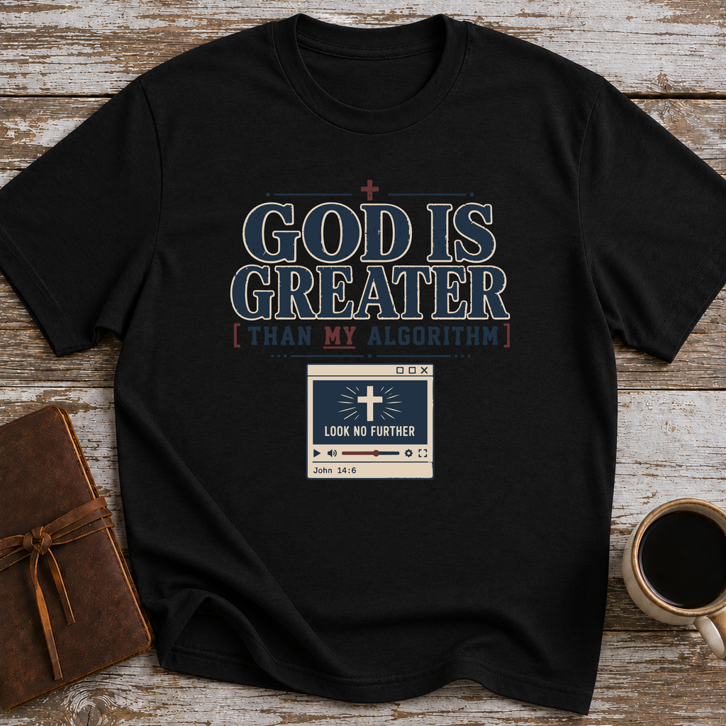 God Is Greater Than My Algorithm T-Shirt