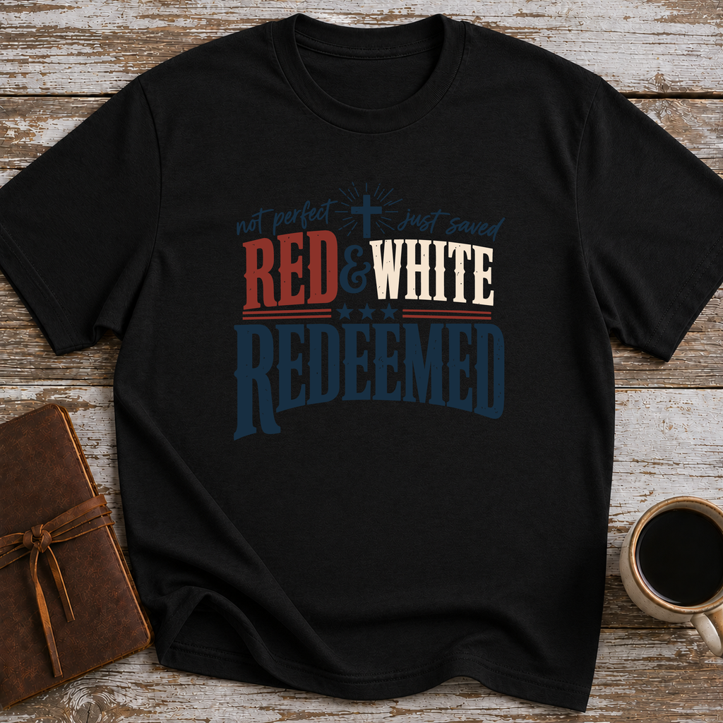 Red And White Redeemed - T-Shirt
