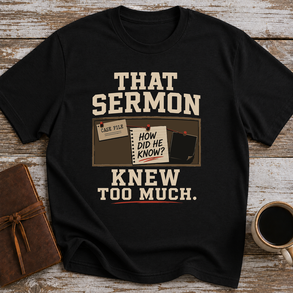 That Sermon Knew Too Much - T-Shirt