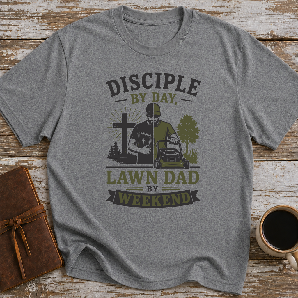Disciple By Day, Lawn Dad By Weekend - T-Shirt
