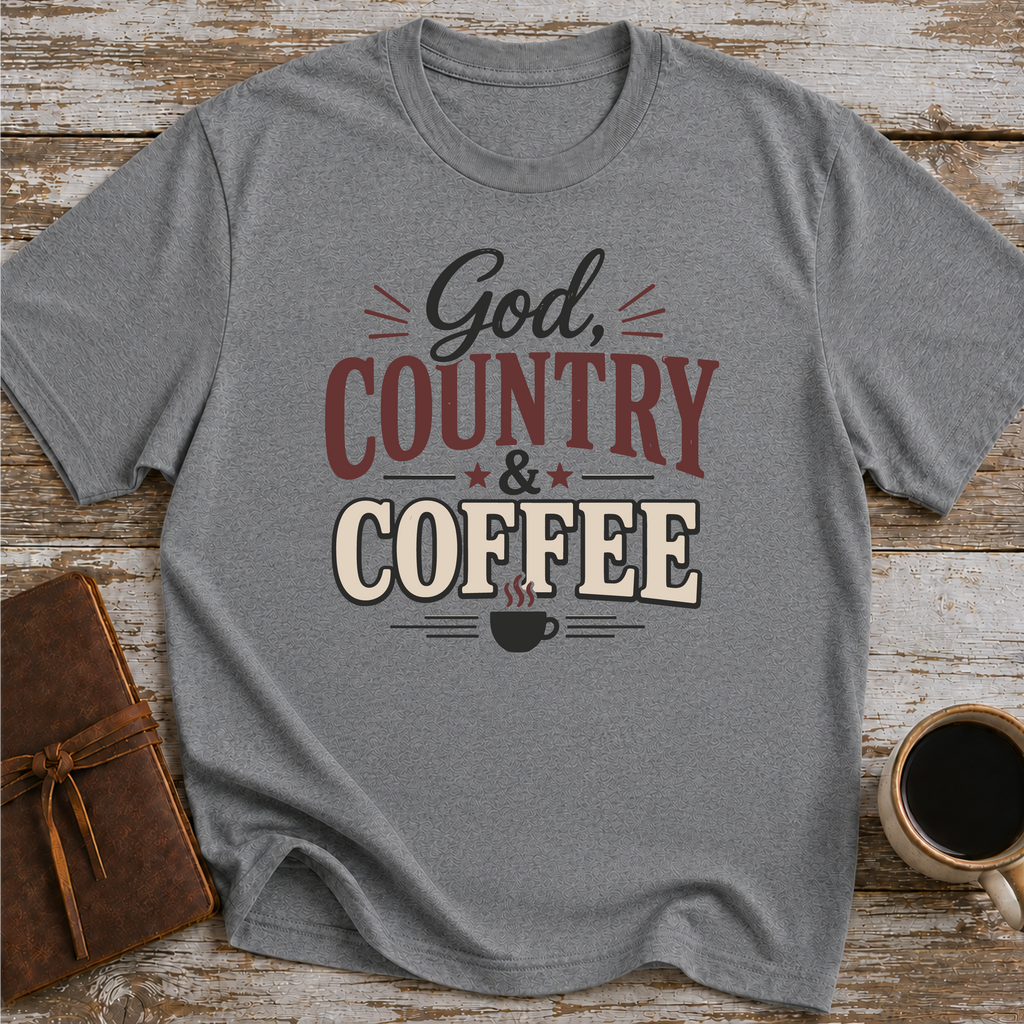 God Country And Coffee T-Shirt