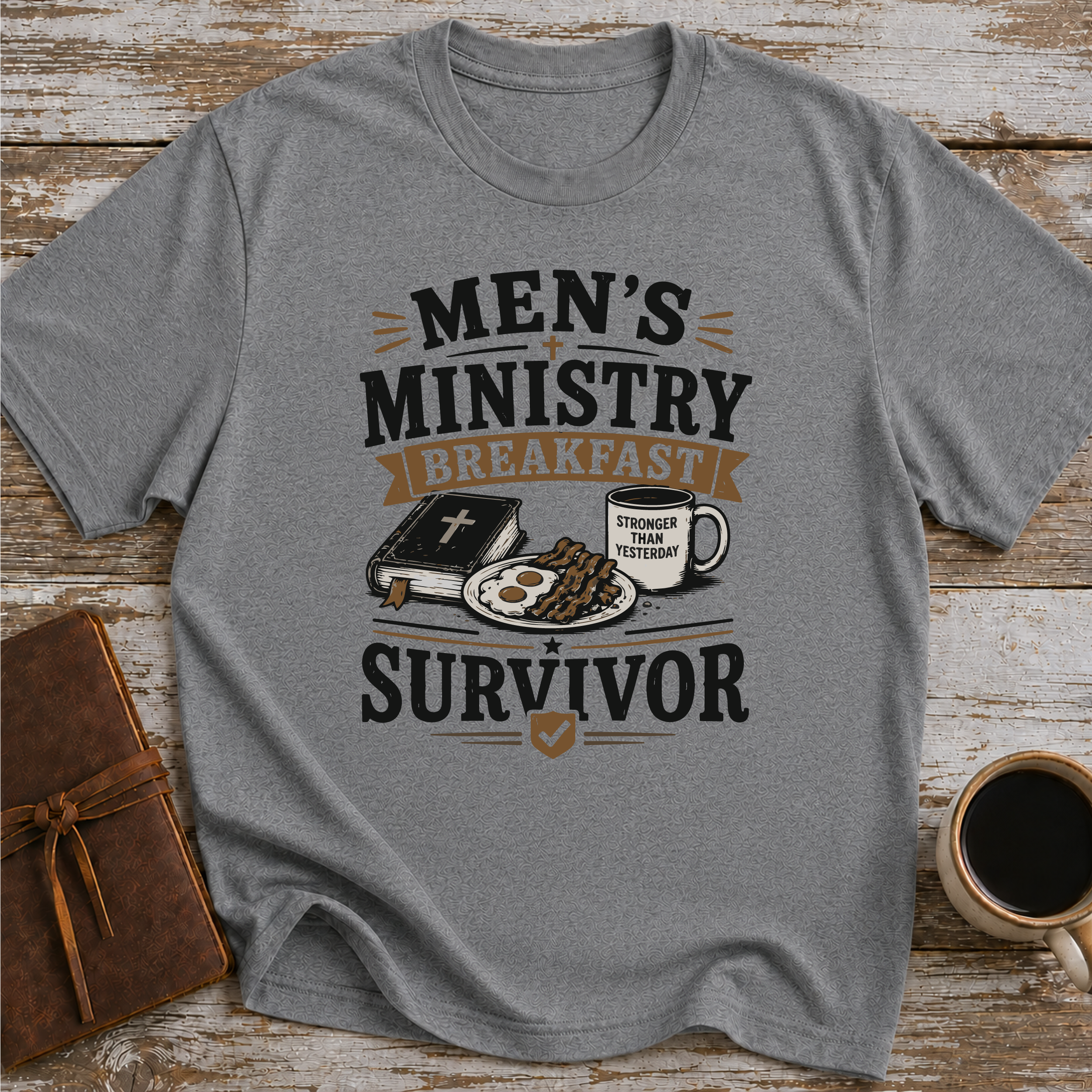 Men’s Ministry Breakfast Survivor - T-Shirt
