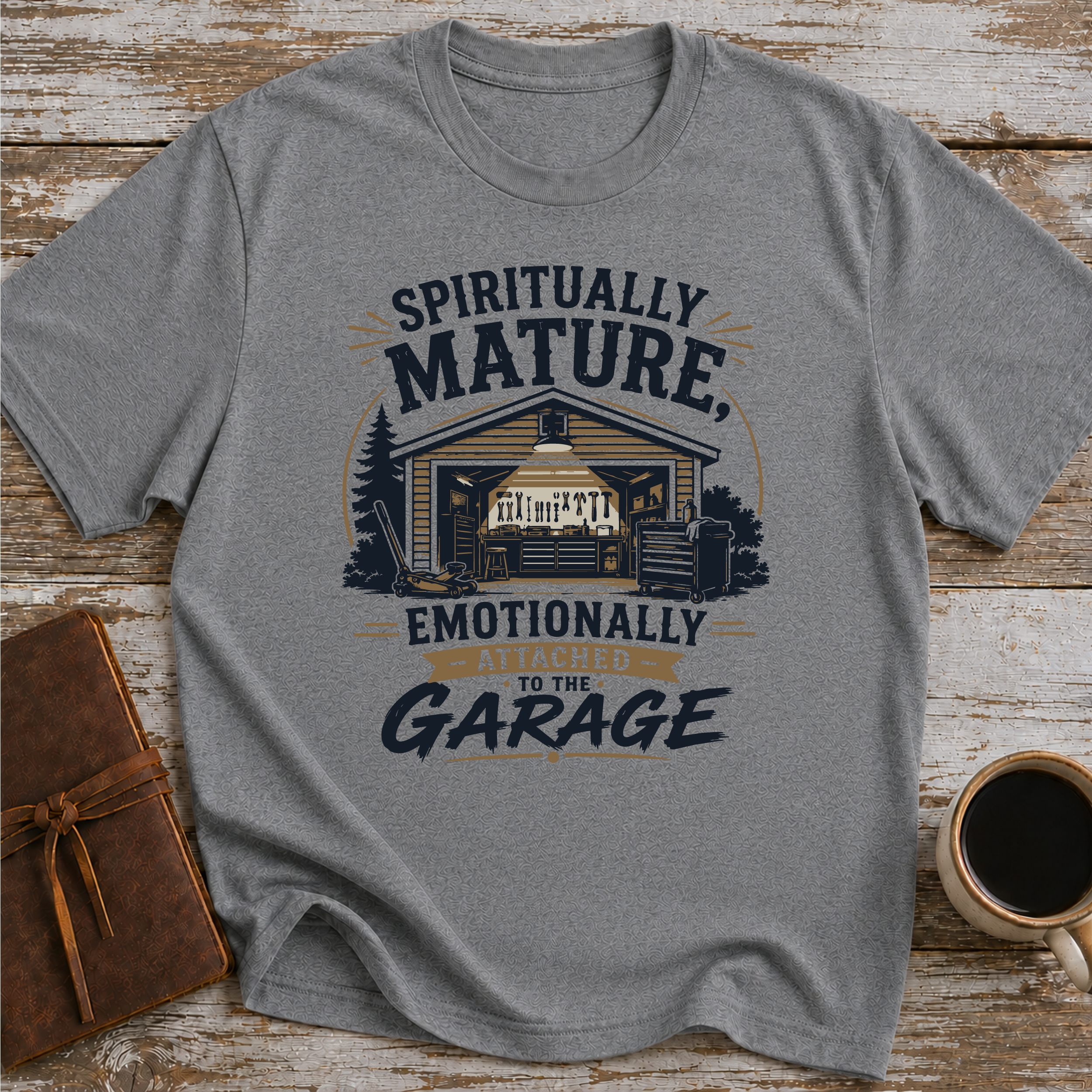 Spiritually Mature, Emotionally Attached To The Garage - T-Shirt