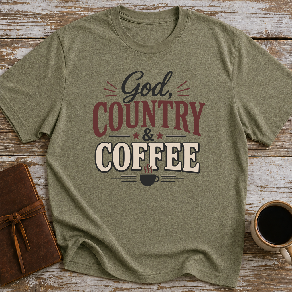 God Country And Coffee T-Shirt