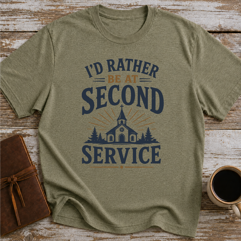 I’d Rather Be At Second Service - T-Shirt