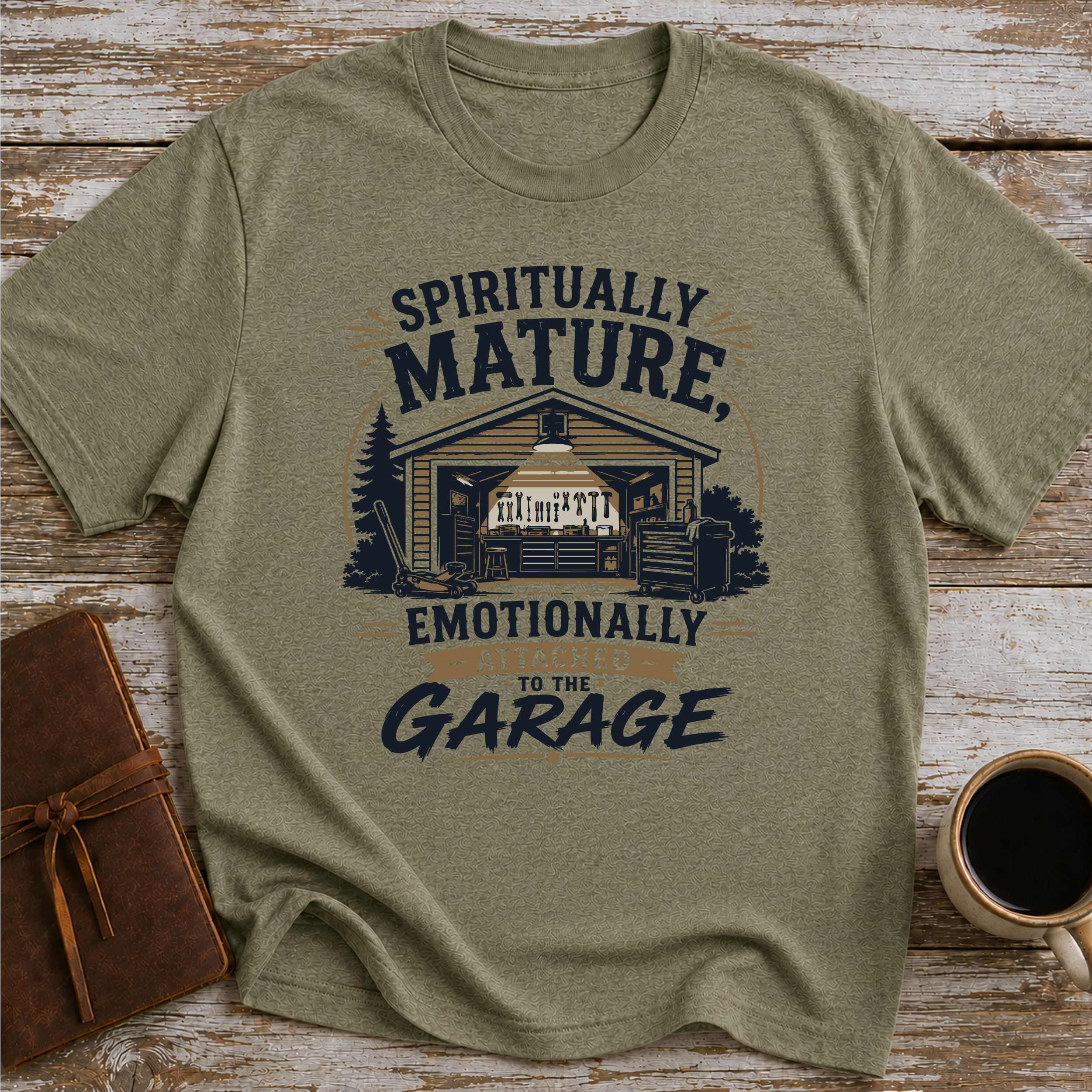Spiritually Mature, Emotionally Attached To The Garage - T-Shirt