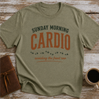 Sunday Morning Cardio, Avoiding The Front Row - T-Shirt