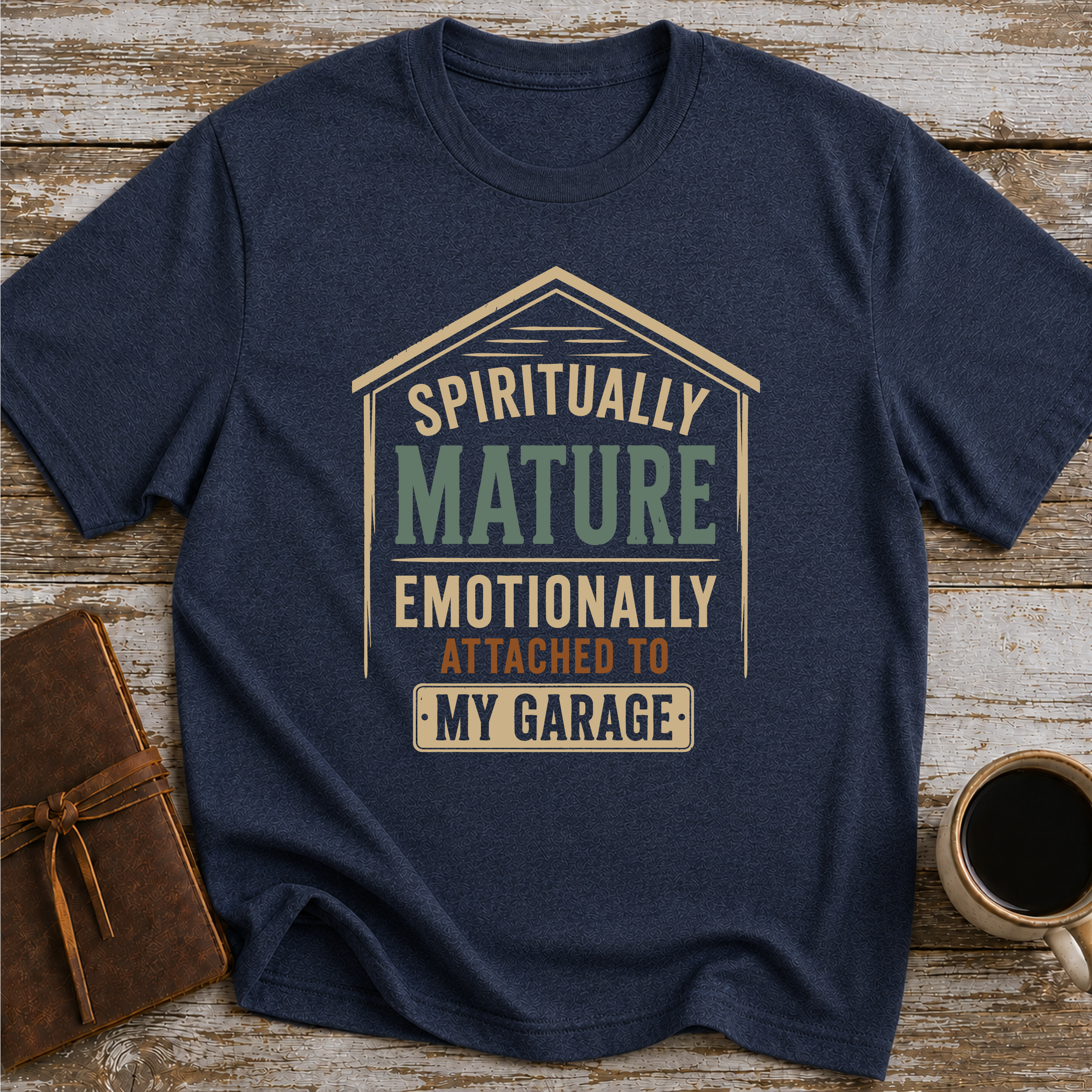 Spiritually Mature Emotionally Attached To My Garage - T-Shirt