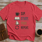 Sip Study Pray Repeat - T-Shirt