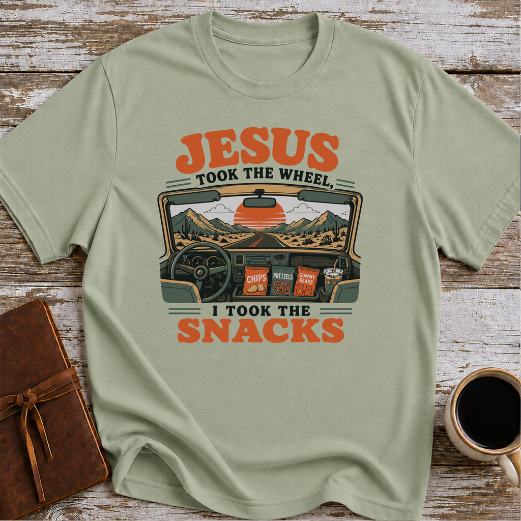 Jesus took the wheel, I took the snacks T-Shirt