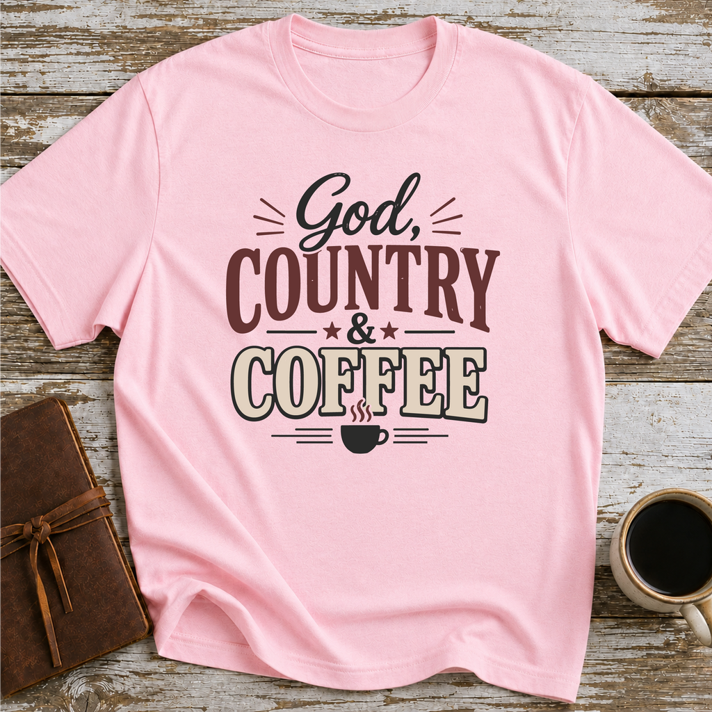 God Country And Coffee T-Shirt