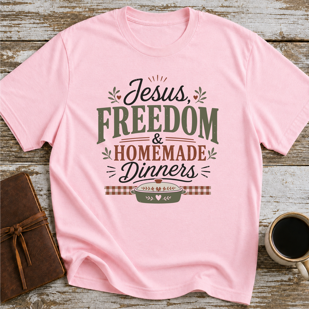 Jesus, Freedom & Homemade Dinners T-Shirt