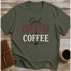 God Country And Coffee T-Shirt