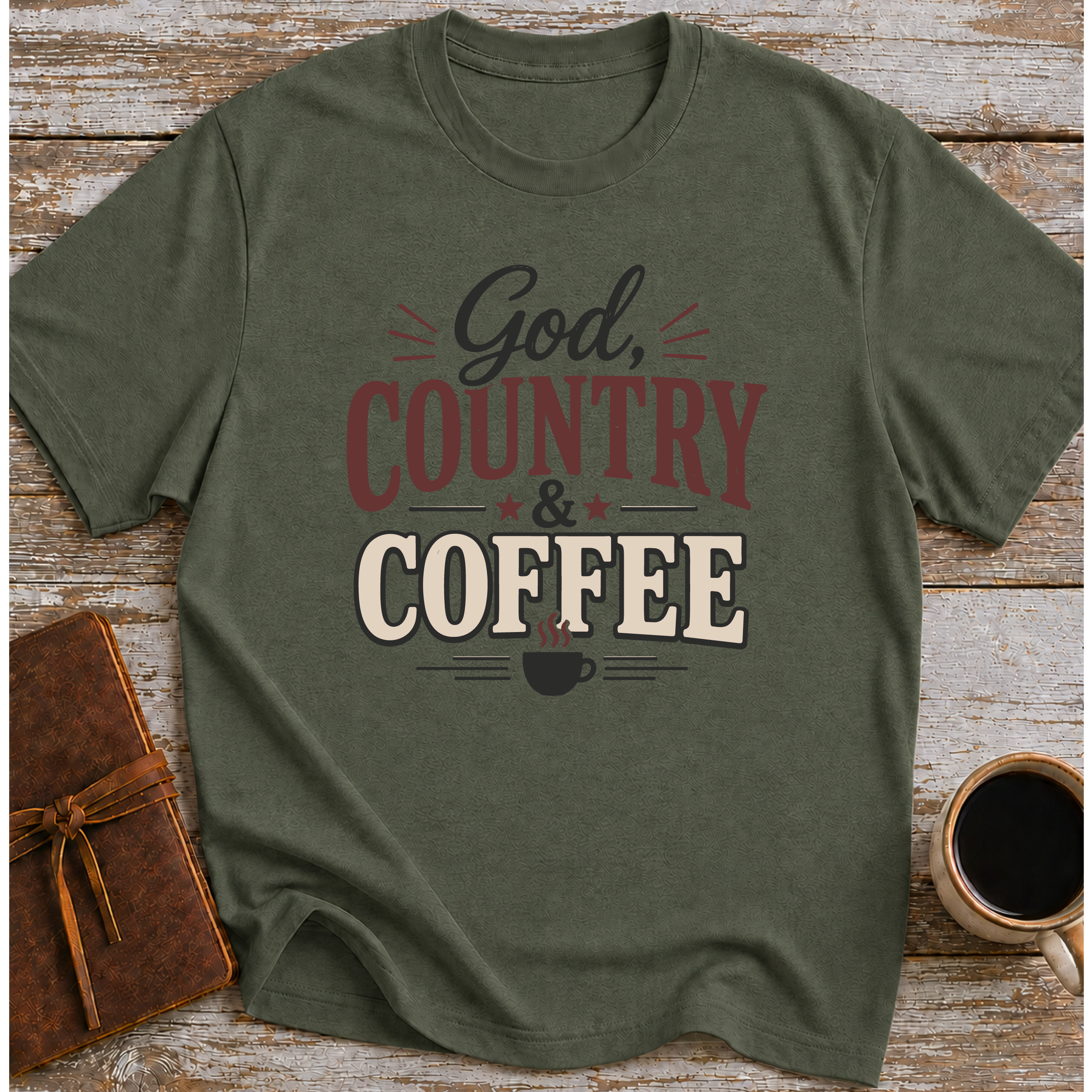 God Country And Coffee T-Shirt