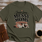 Jesus Loves Messy Moms, Covered In Laundry T-Shirt
