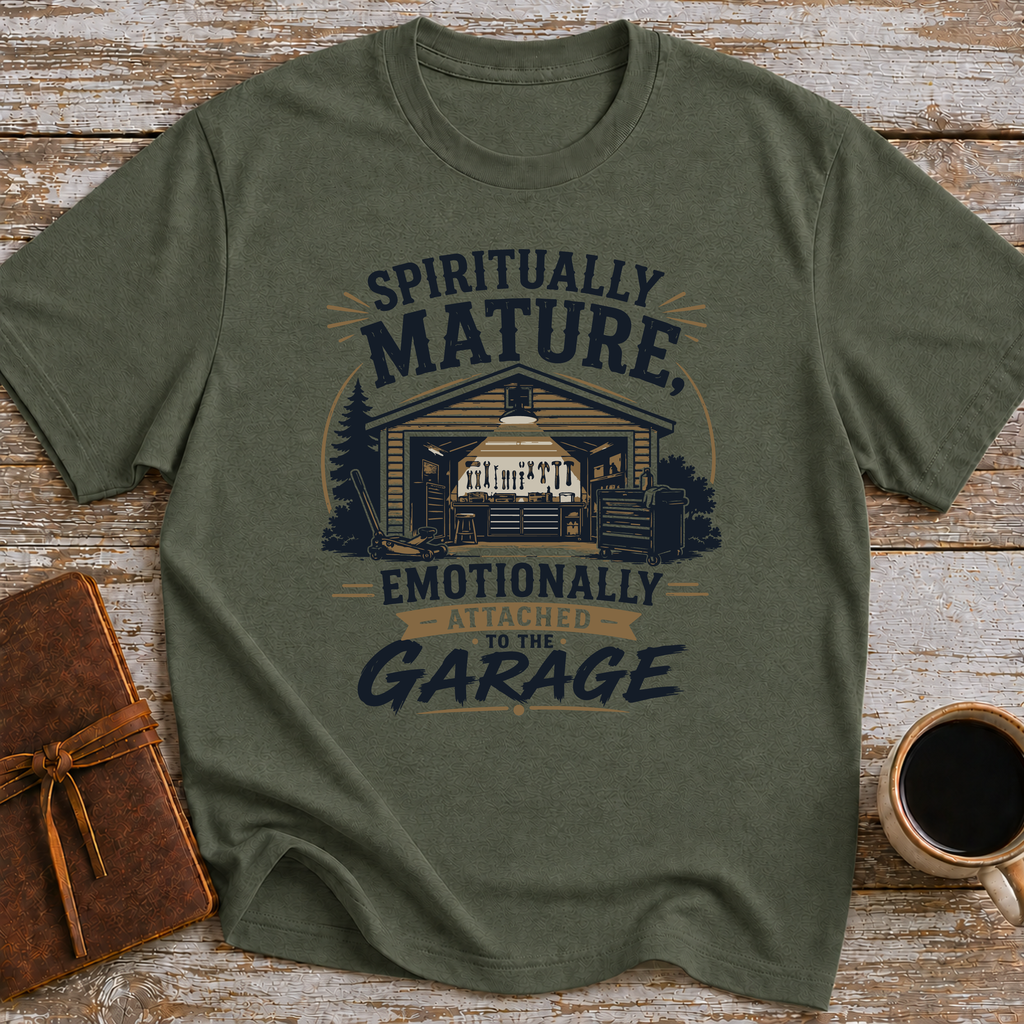 Spiritually Mature, Emotionally Attached To The Garage - T-Shirt