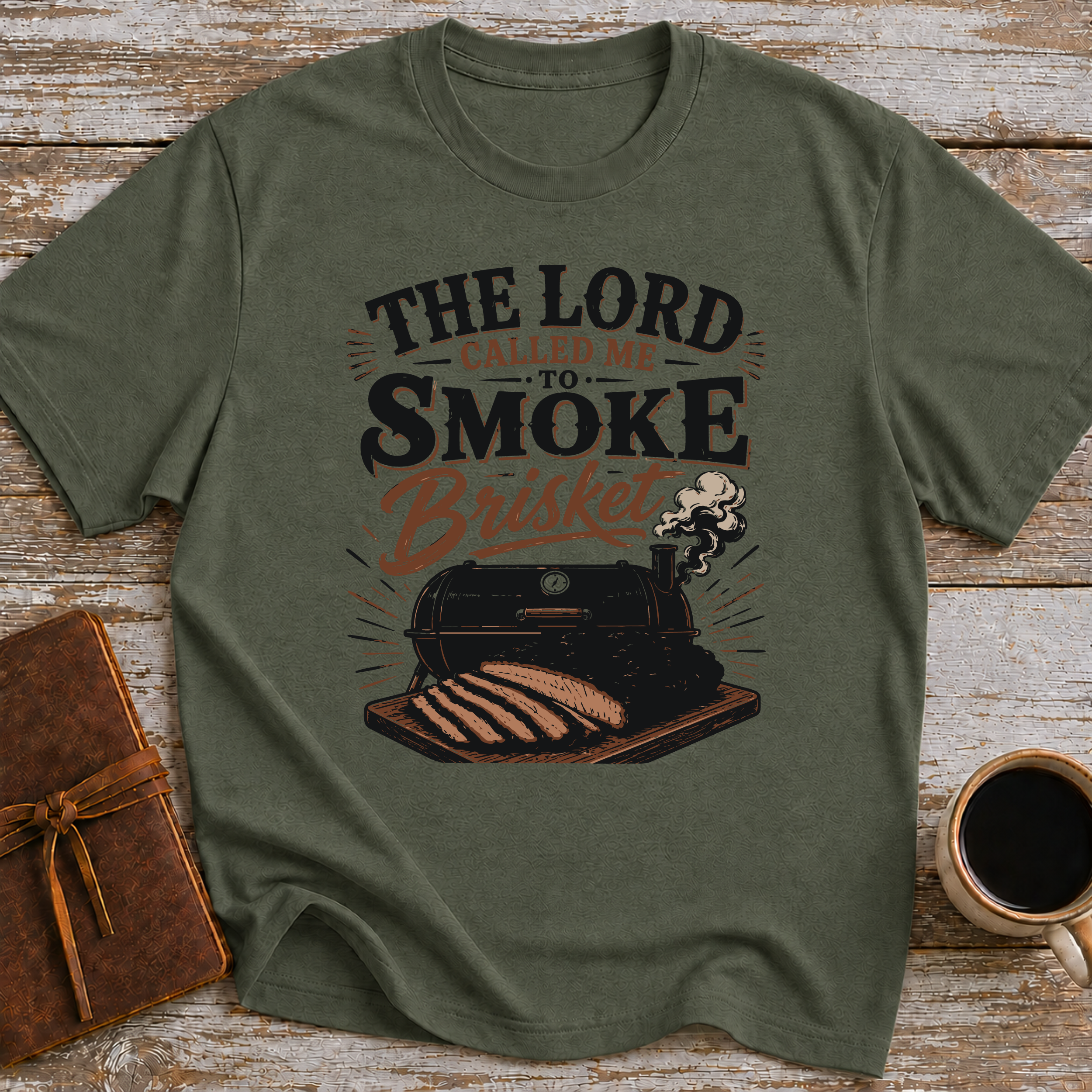 The Lord Called Me To Smoke Brisket - T-Shirt