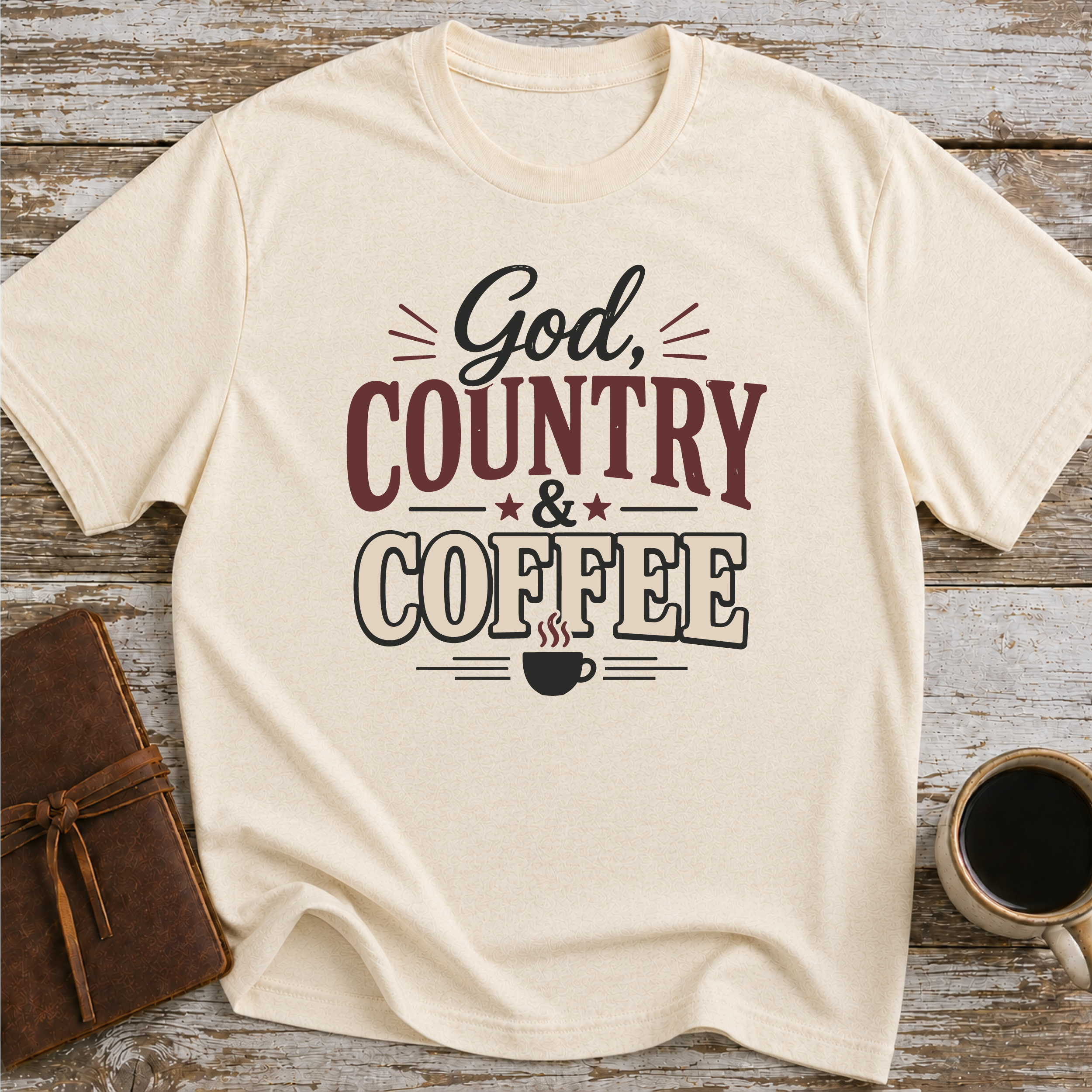 God Country And Coffee T-Shirt