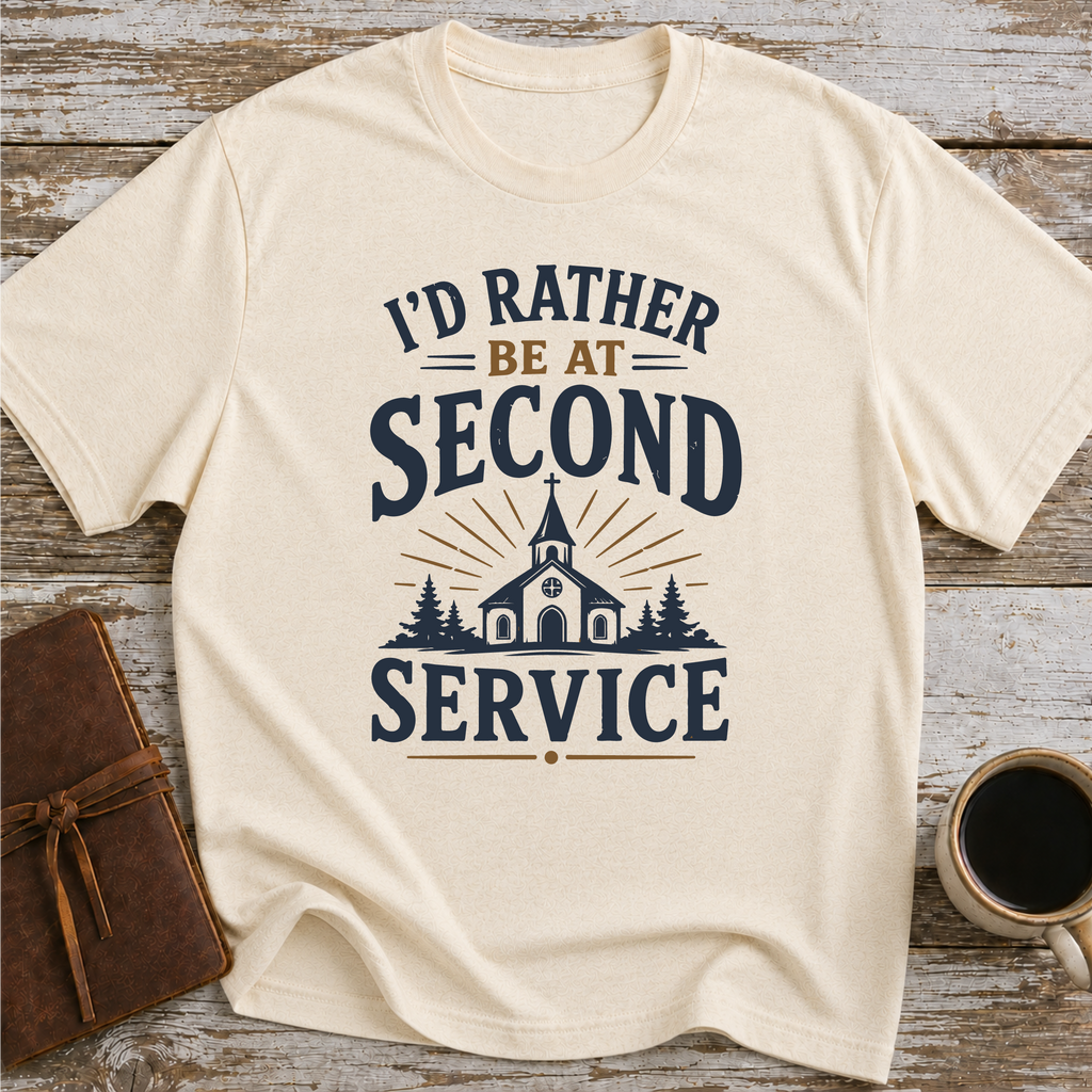 I’d Rather Be At Second Service - T-Shirt