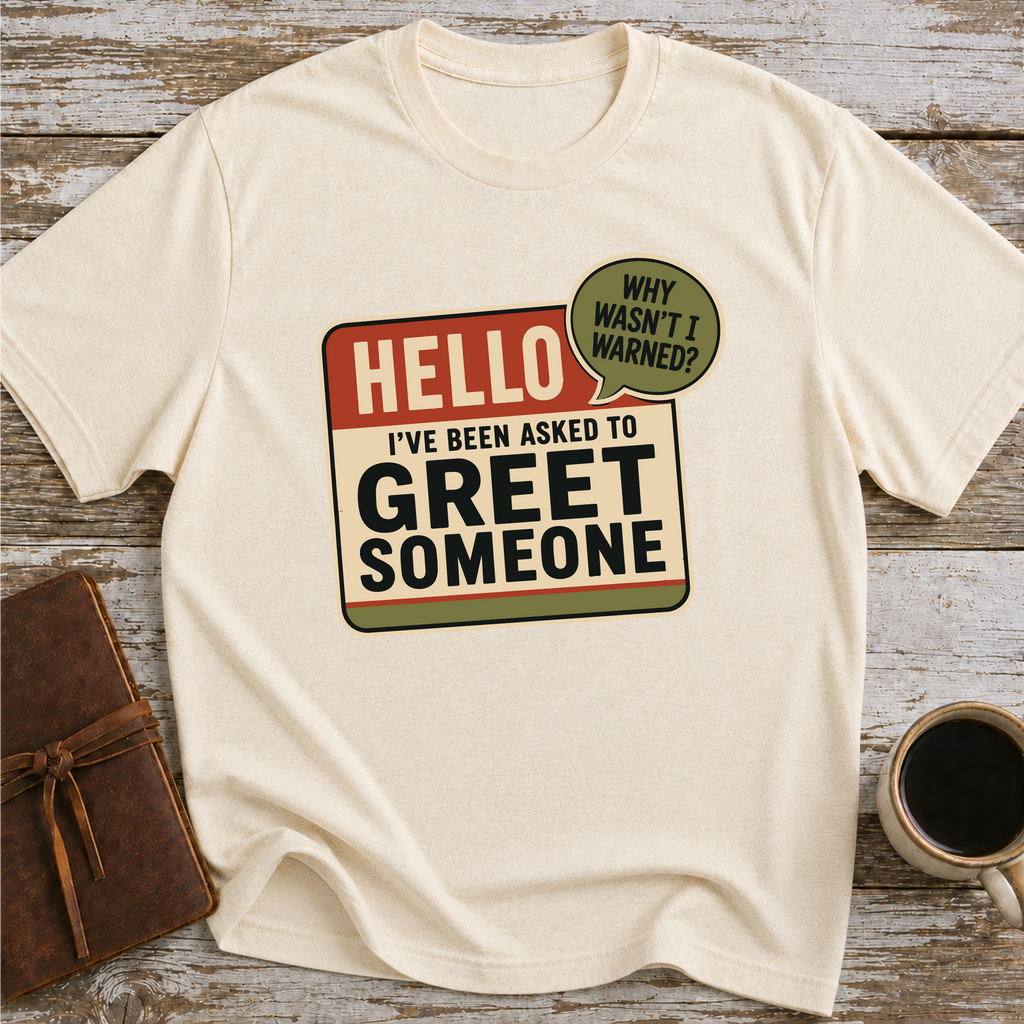 I’ve Been Asked To Greet Someone, Why Wasn’t I Warned - T-Shirt