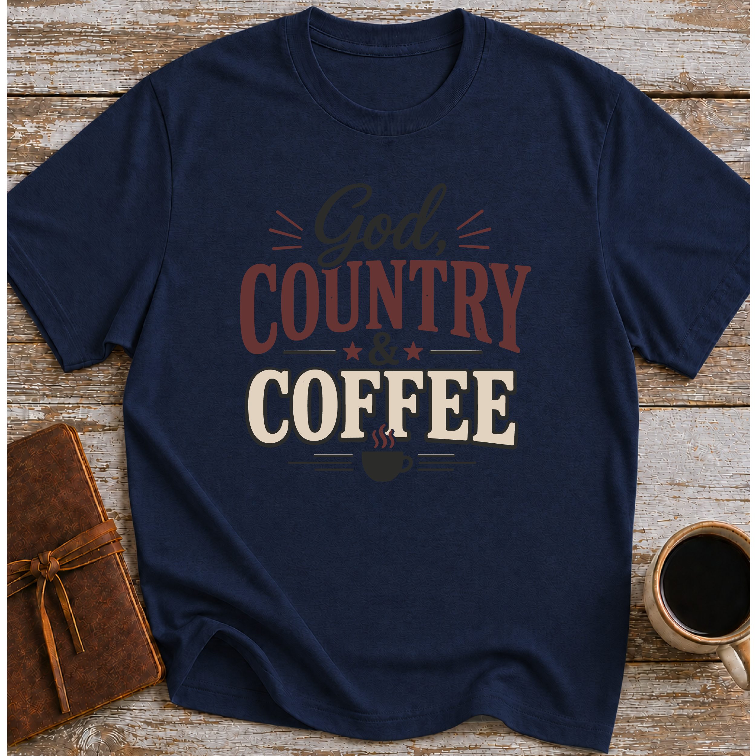God Country And Coffee T-Shirt