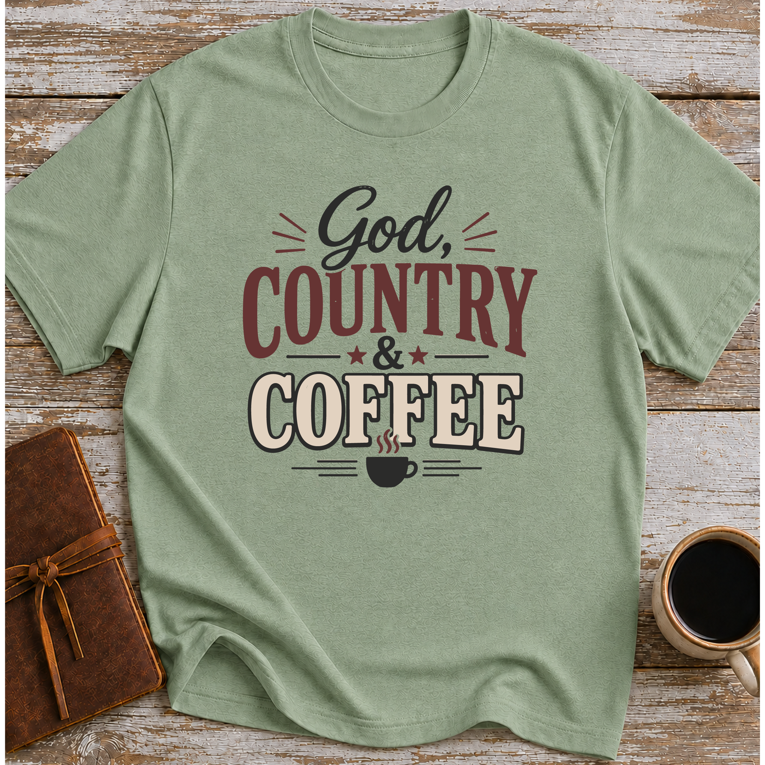 God Country And Coffee T-Shirt