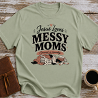 Jesus Loves Messy Moms, Covered In Laundry T-Shirt