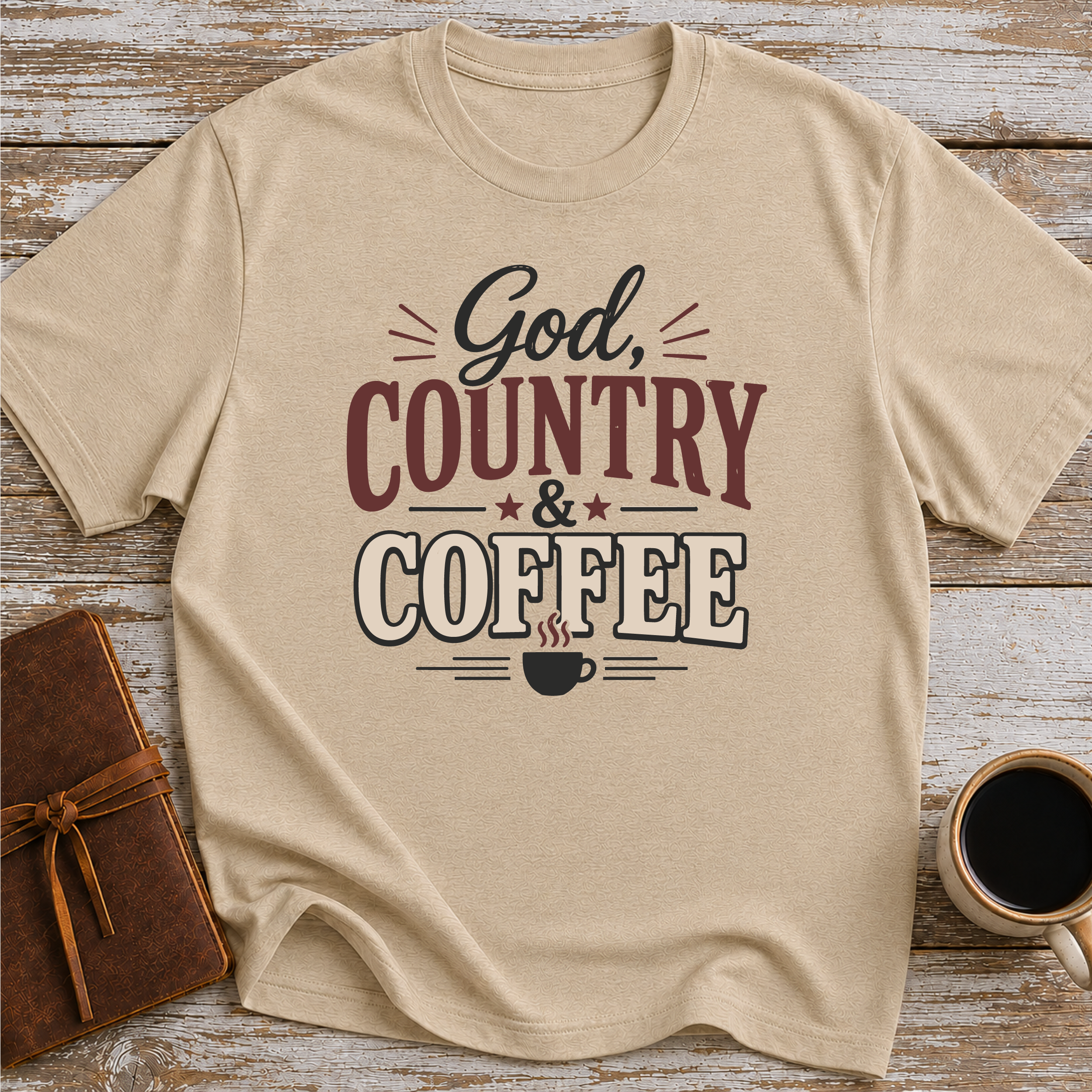 God Country And Coffee T-Shirt