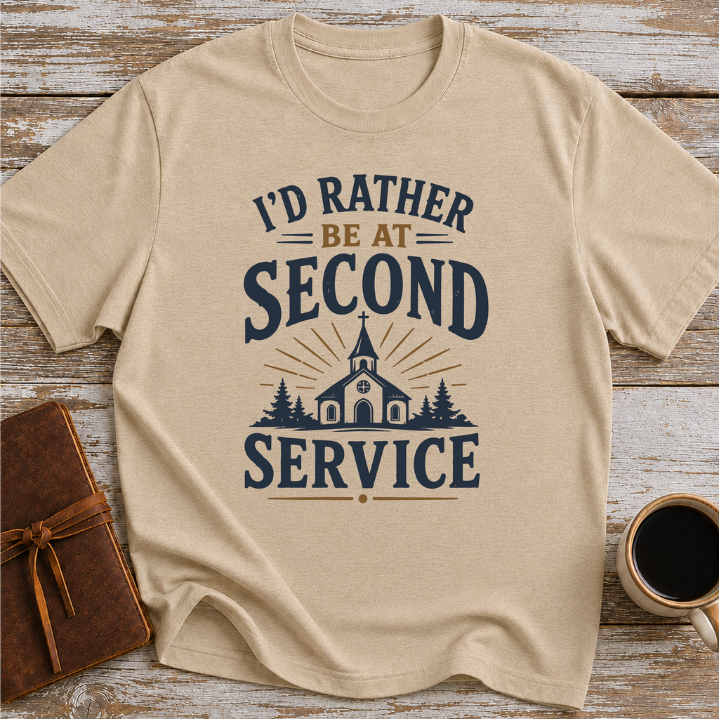 I’d Rather Be At Second Service - T-Shirt