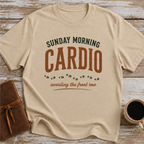 Sunday Morning Cardio, Avoiding The Front Row - T-Shirt