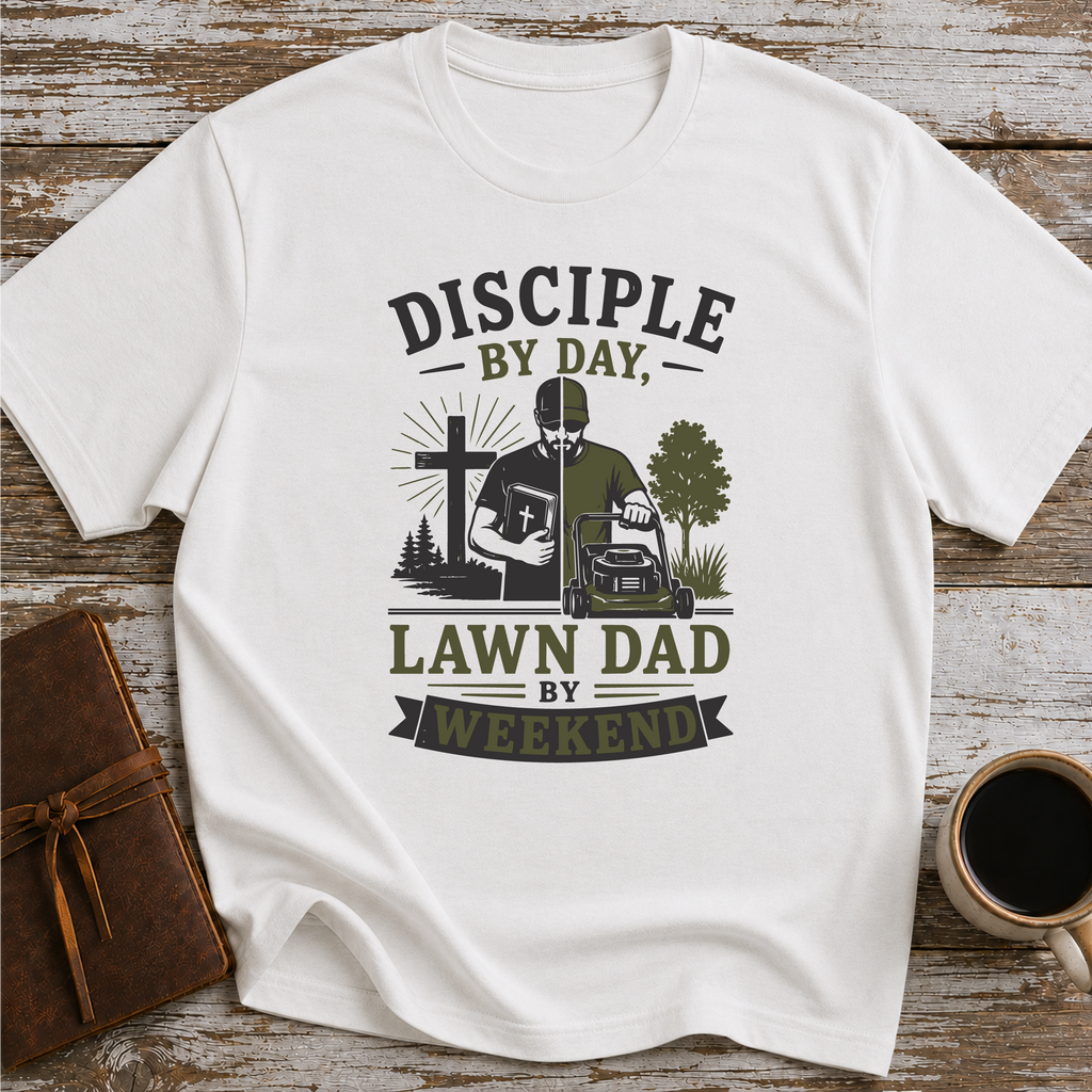 Disciple By Day, Lawn Dad By Weekend - T-Shirt