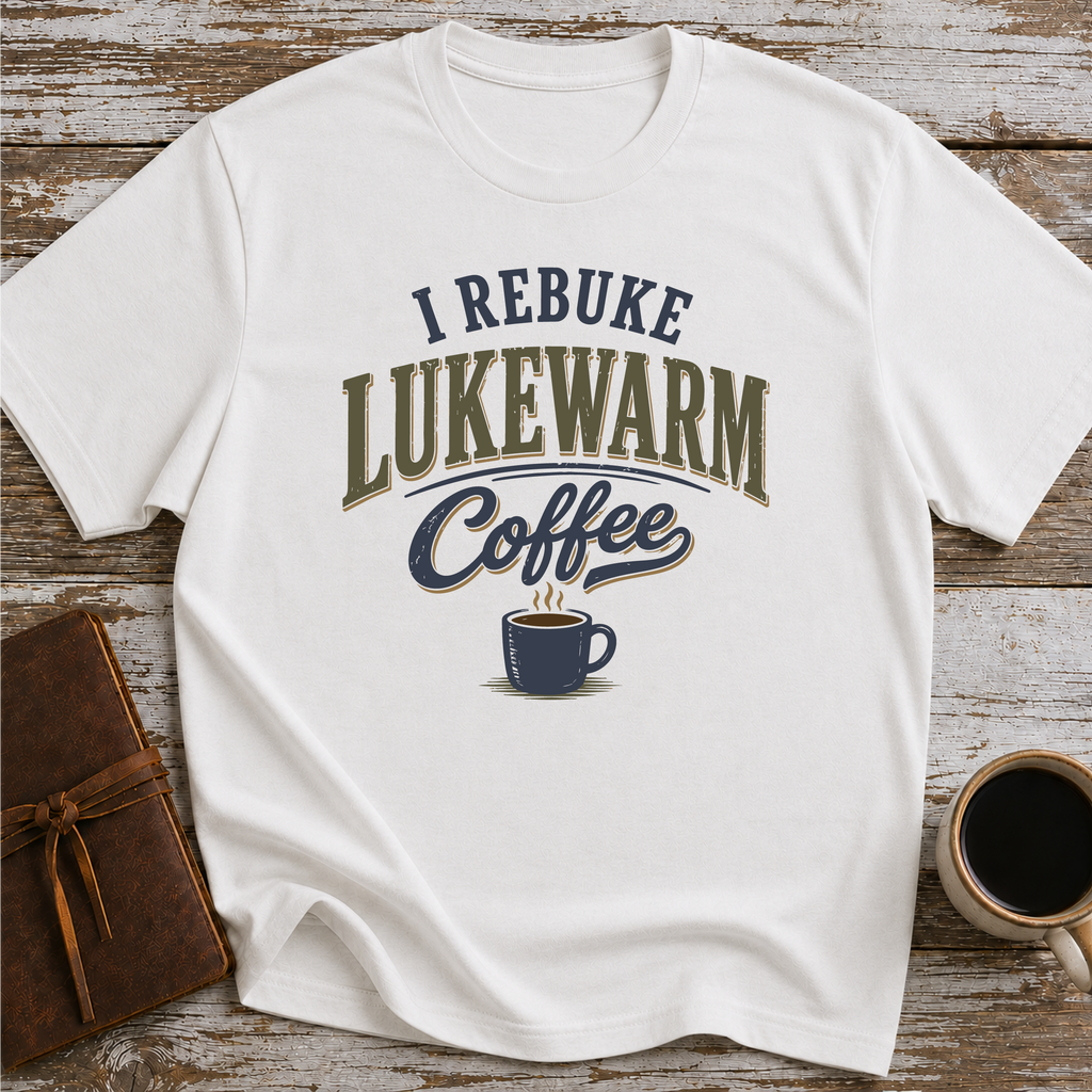 I Rebuke This Lukewarm Coffee - T-Shirt