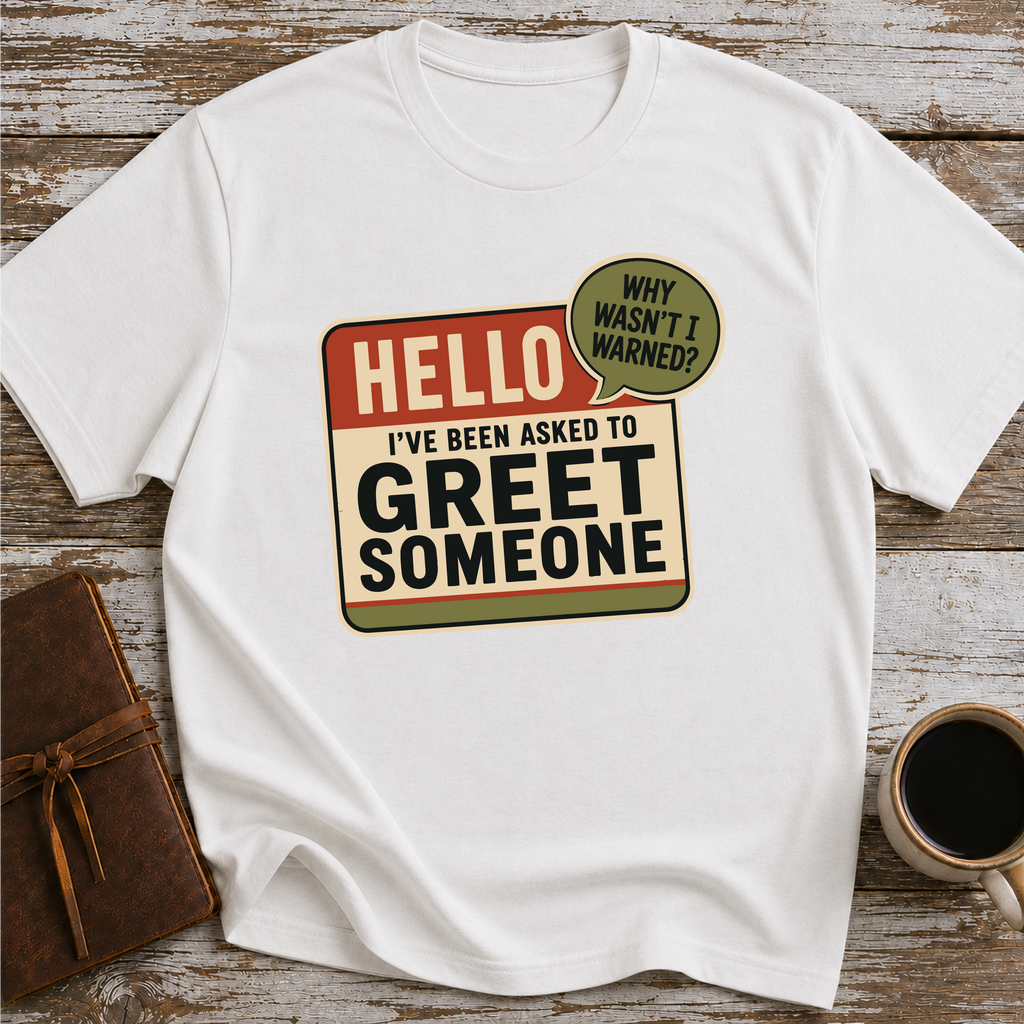 I’ve Been Asked To Greet Someone, Why Wasn’t I Warned - T-Shirt