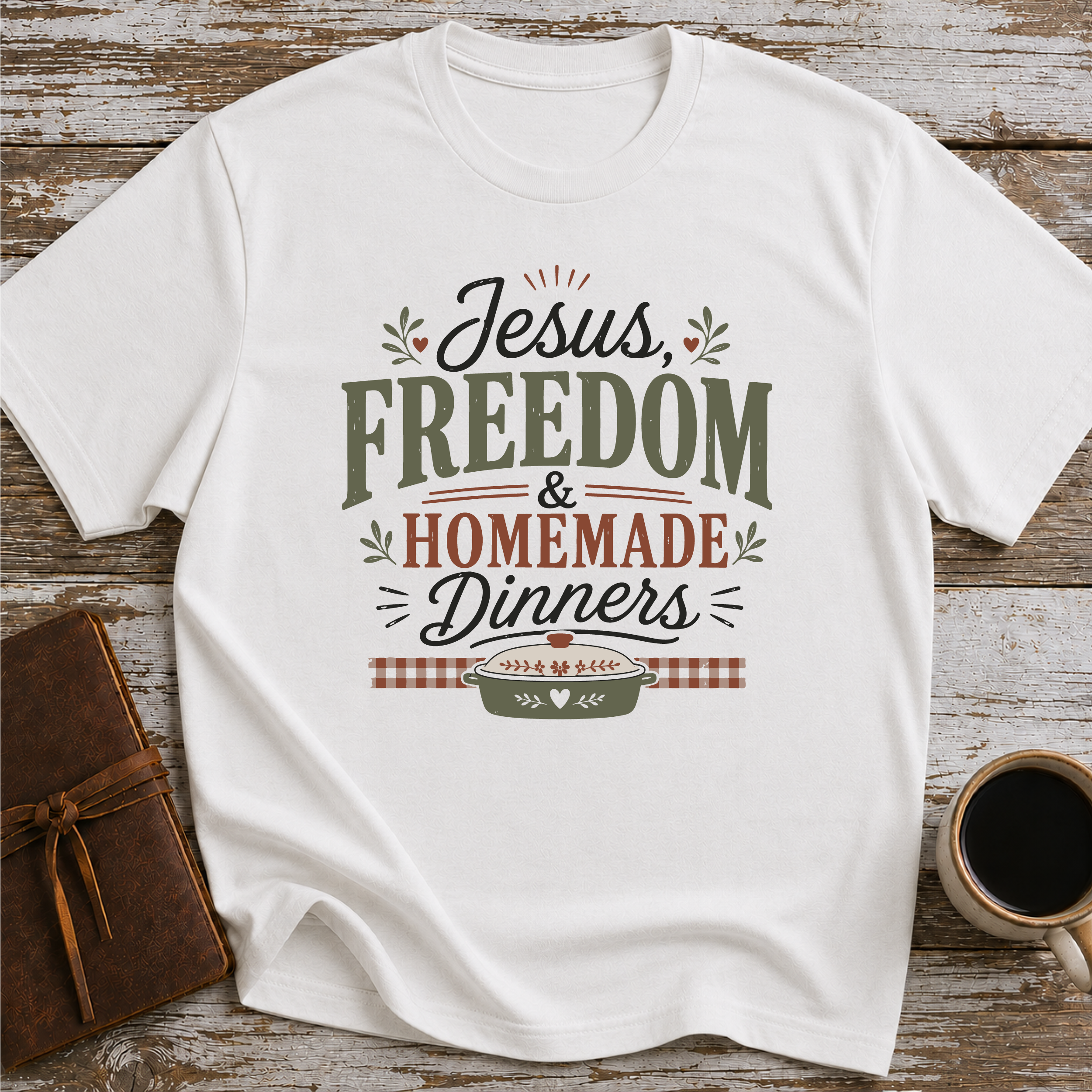 Jesus, Freedom & Homemade Dinners T-Shirt