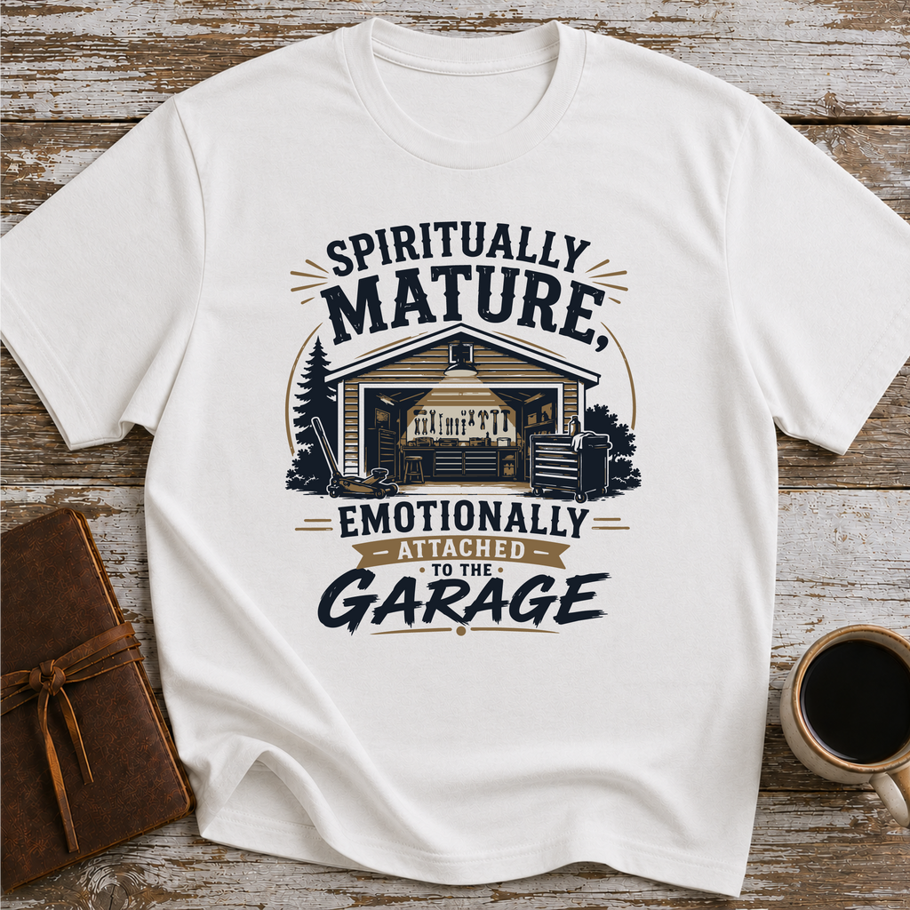 Spiritually Mature, Emotionally Attached To The Garage - T-Shirt