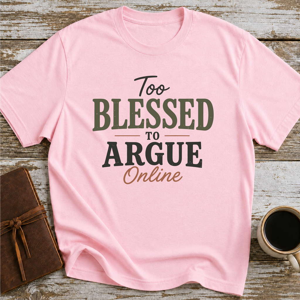 Too blessed to Argue Online T-Shirt