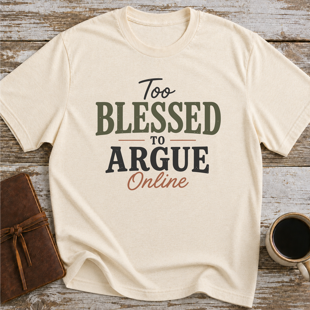 Too blessed to Argue Online T-Shirt
